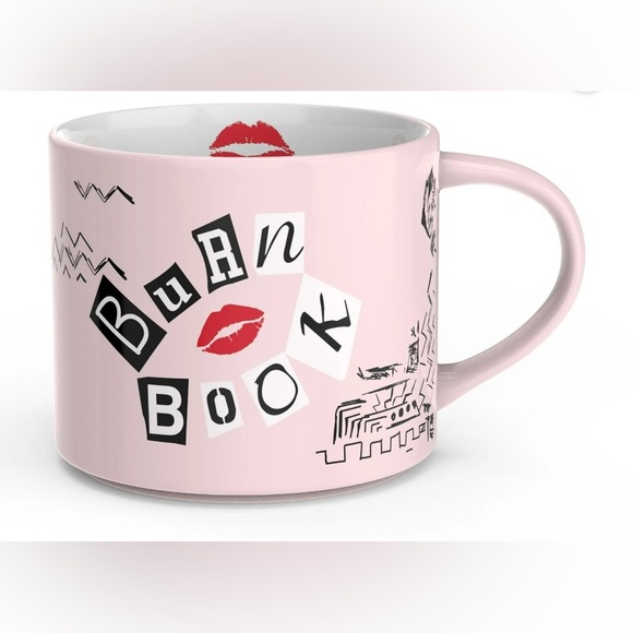 Other - 15oz Mean Girls Burn Book Mug - Pink